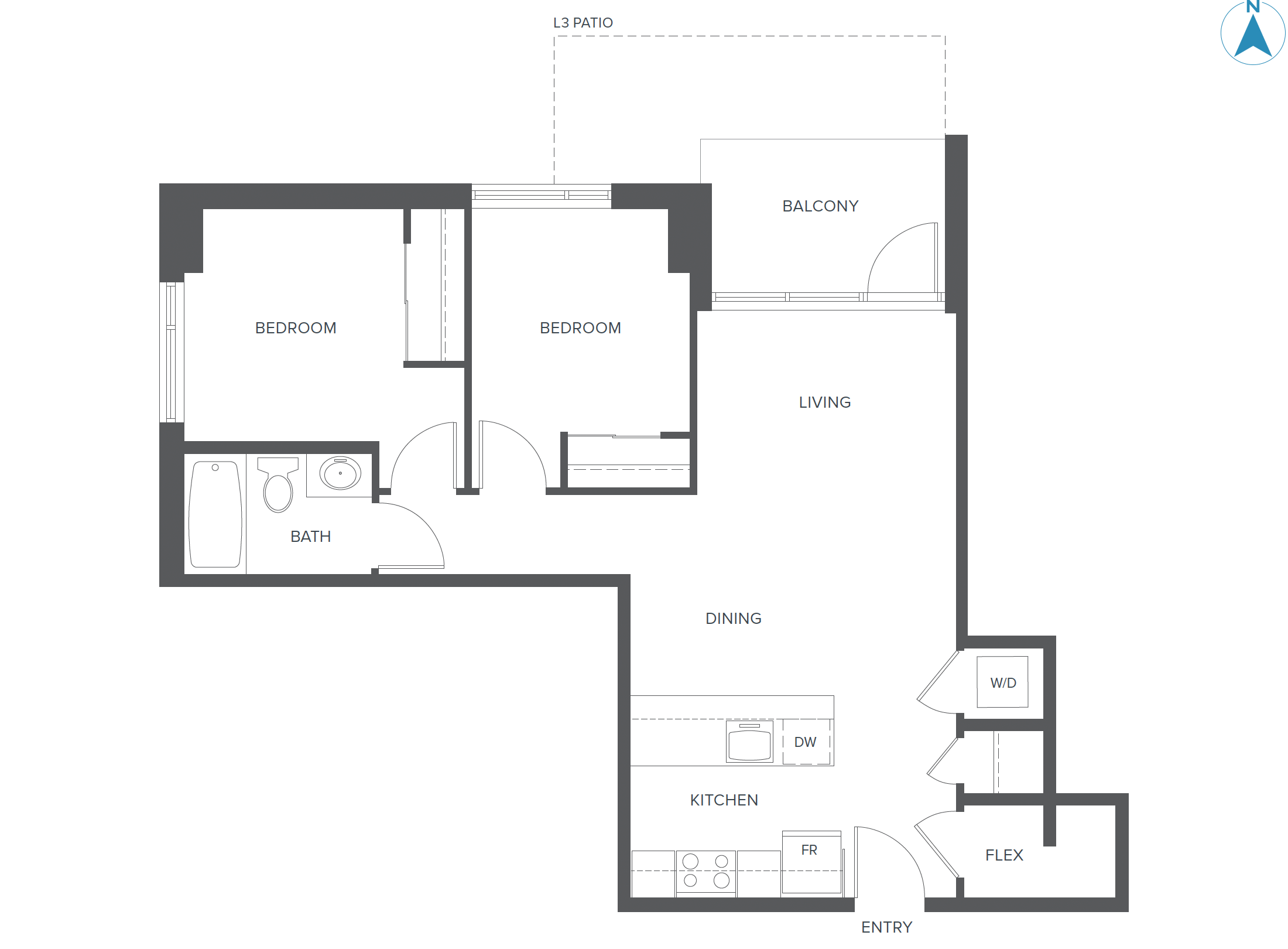 Fraserview Towers - Building 1 Plan B
