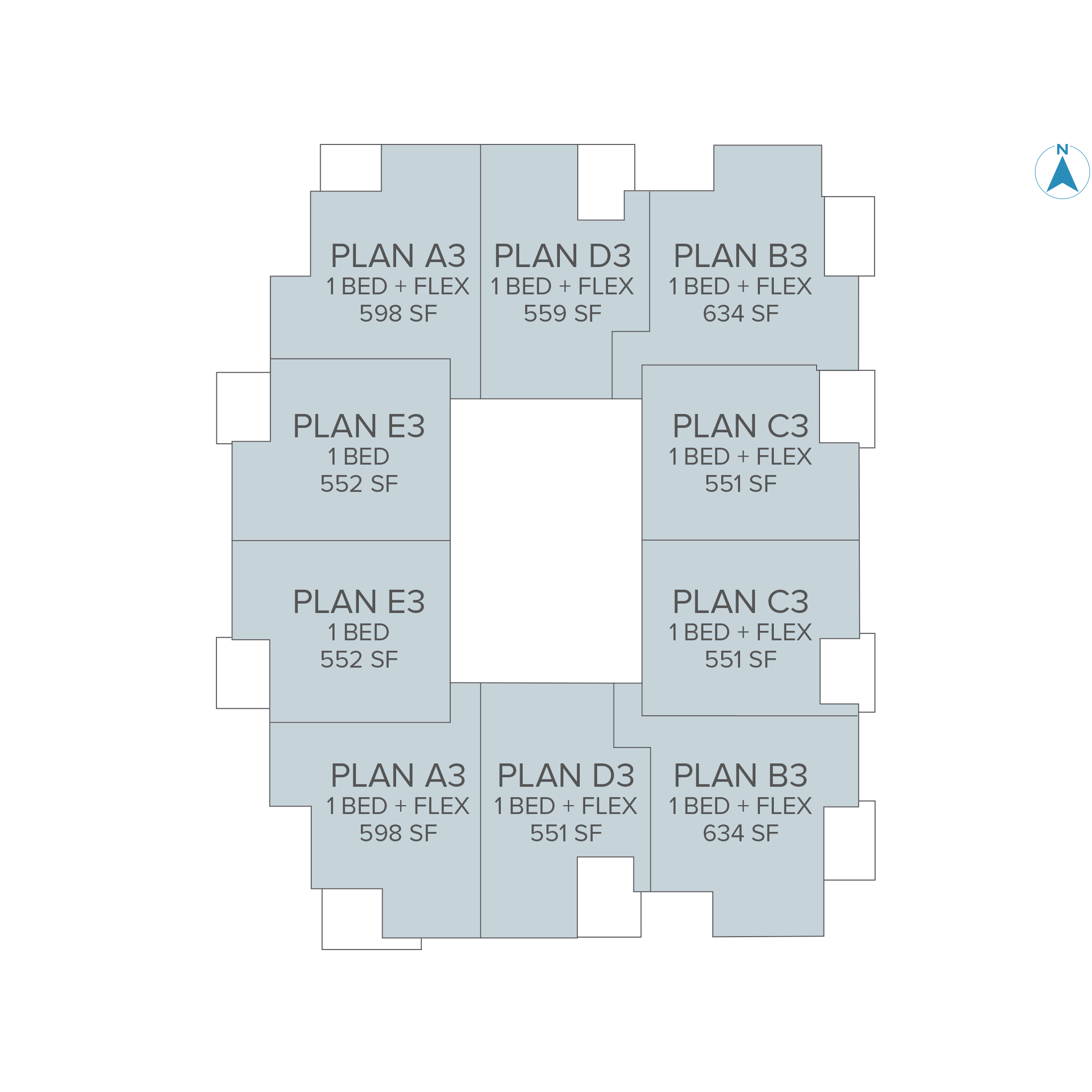 Fraserview Towers - Building 3 Level 4–12